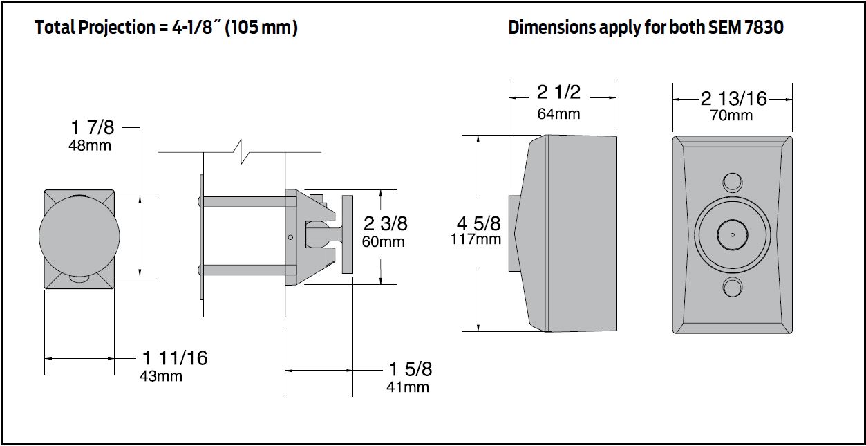 Hold Open Magnet - LCN SEM 7830 Image